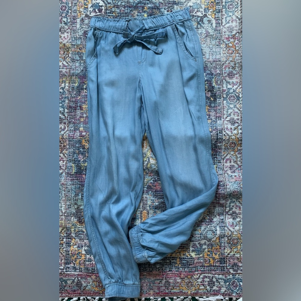 Knox Rose Women’s Mid-rise Jogger Chambray Size XS